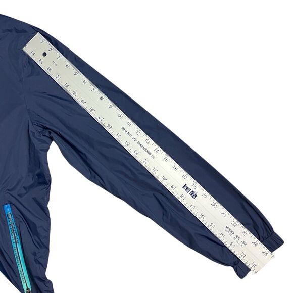 Givenchy Men XL Blue Reversible Full Zip Windbreaker Jacket Designer Lightweight - Picture 9 of 14